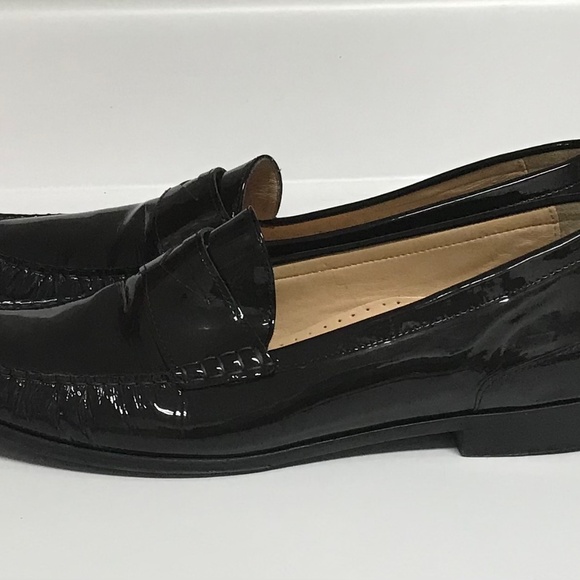 Cole Haan Brown Air Patent Leather Penny Loafer Shoe - Picture 5 of 9